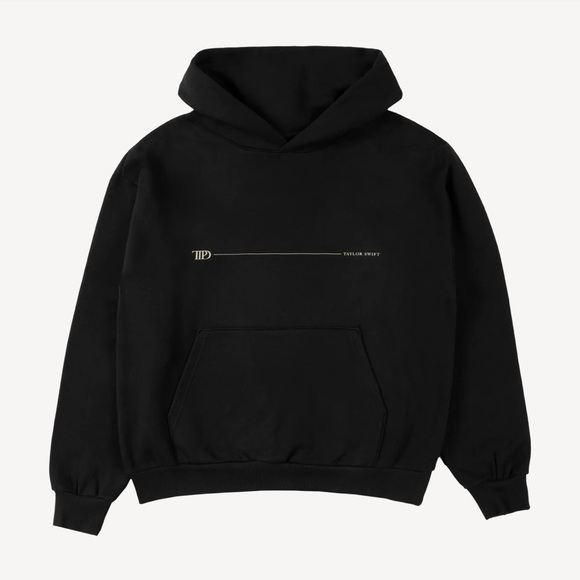Taylor Swift TTPD Black Hoodie - Picture 2 of 5